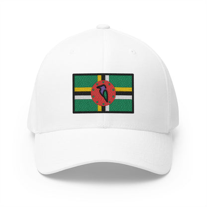 Flag: Dominica Emoji White Cap – Premium by Capmoji