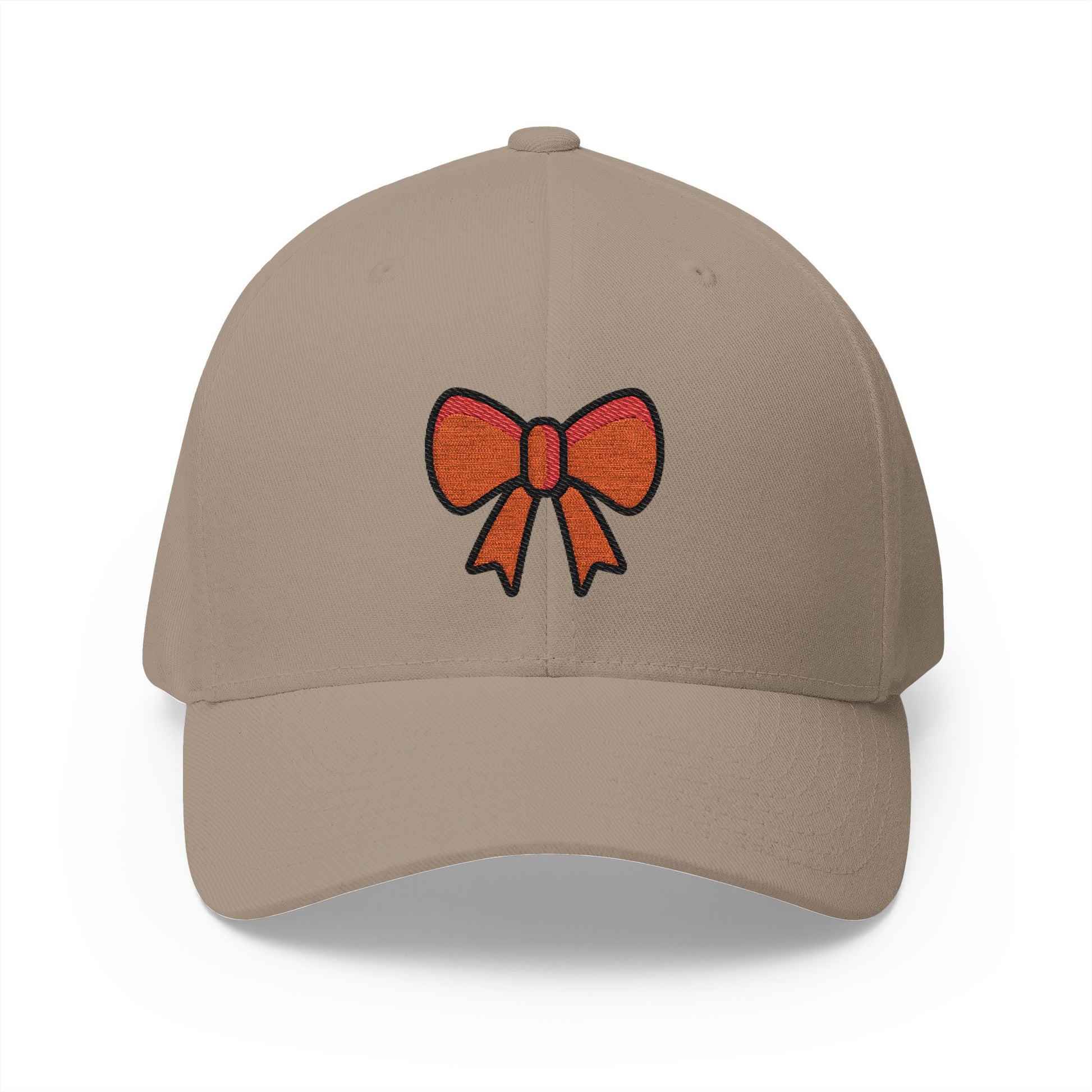 Ribbon Emoji Khaki Cap – Premium by Capmoji
