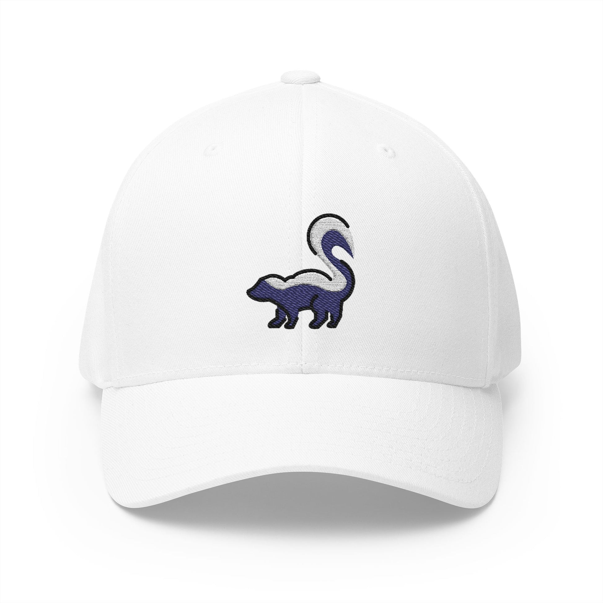 Skunk Emoji White Cap – Premium by Capmoji