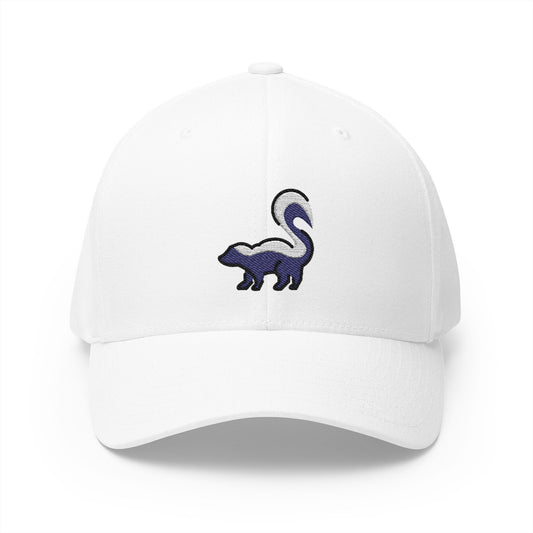 Skunk Emoji White Cap – Premium by Capmoji