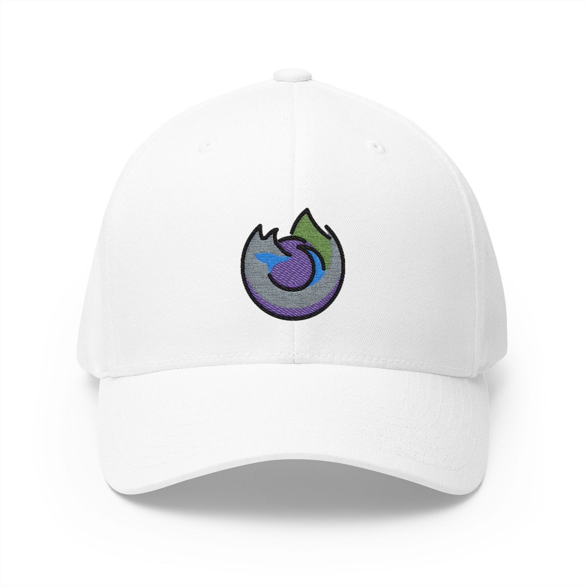 Firefox Nightly Emoji White Cap – Premium by Capmoji