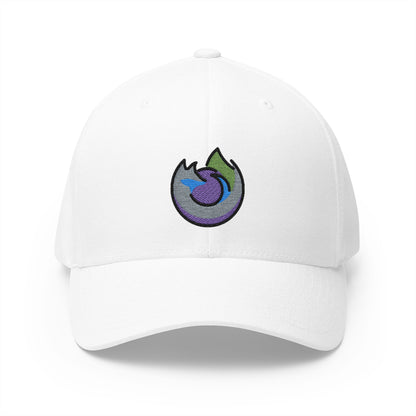 Firefox Nightly Emoji White Cap – Premium by Capmoji