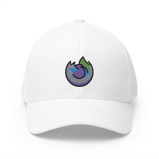 Firefox Nightly Emoji White Cap – Premium by Capmoji