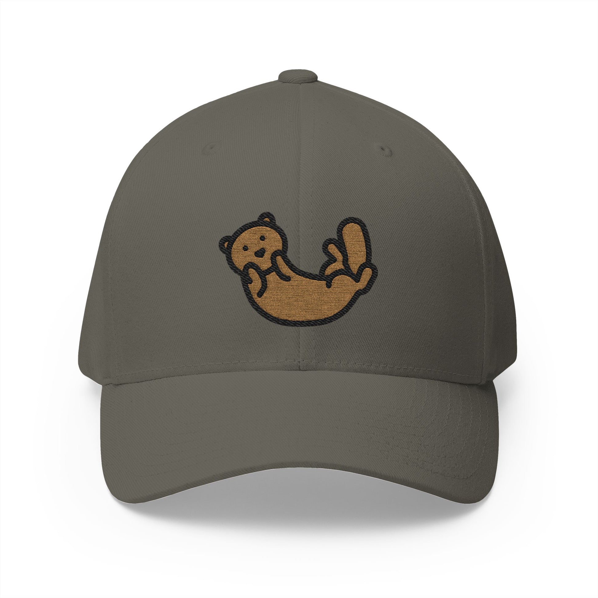 Otter Emoji Olive Cap – Premium by Capmoji