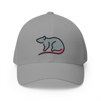 Rat Emoji Grey Cap – Premium by Capmoji