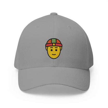 Person With Skullcap Emoji Grey Cap – Premium by Capmoji