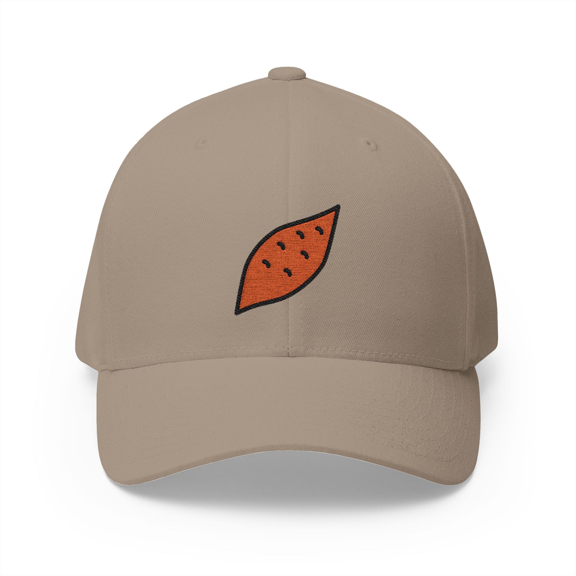 Roasted Sweet Potato Emoji Khaki Cap – Premium by Capmoji