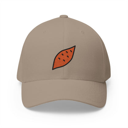 Roasted Sweet Potato Emoji Khaki Cap – Premium by Capmoji