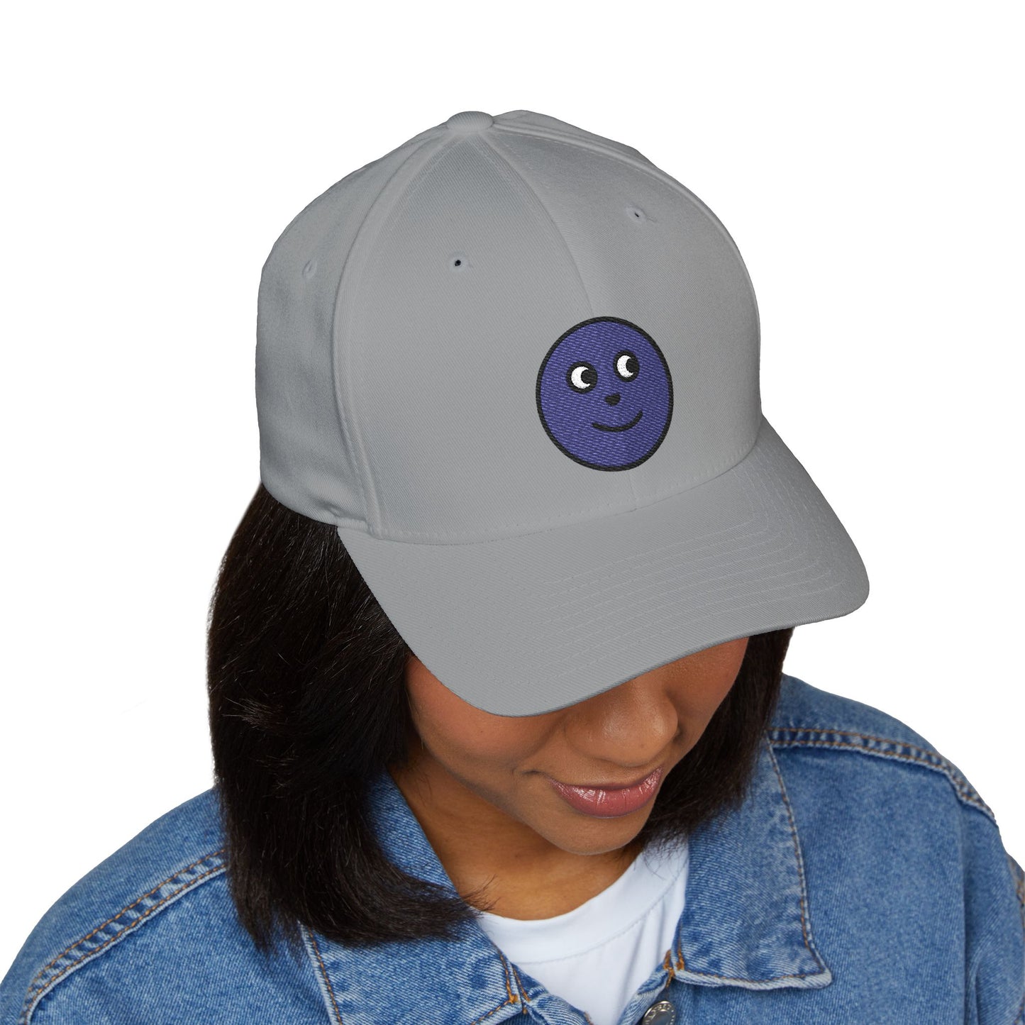 New Moon Face Emoji Cap – Premium by Capmoji