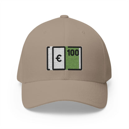 Euro Banknote Emoji Khaki Cap – Premium by Capmoji