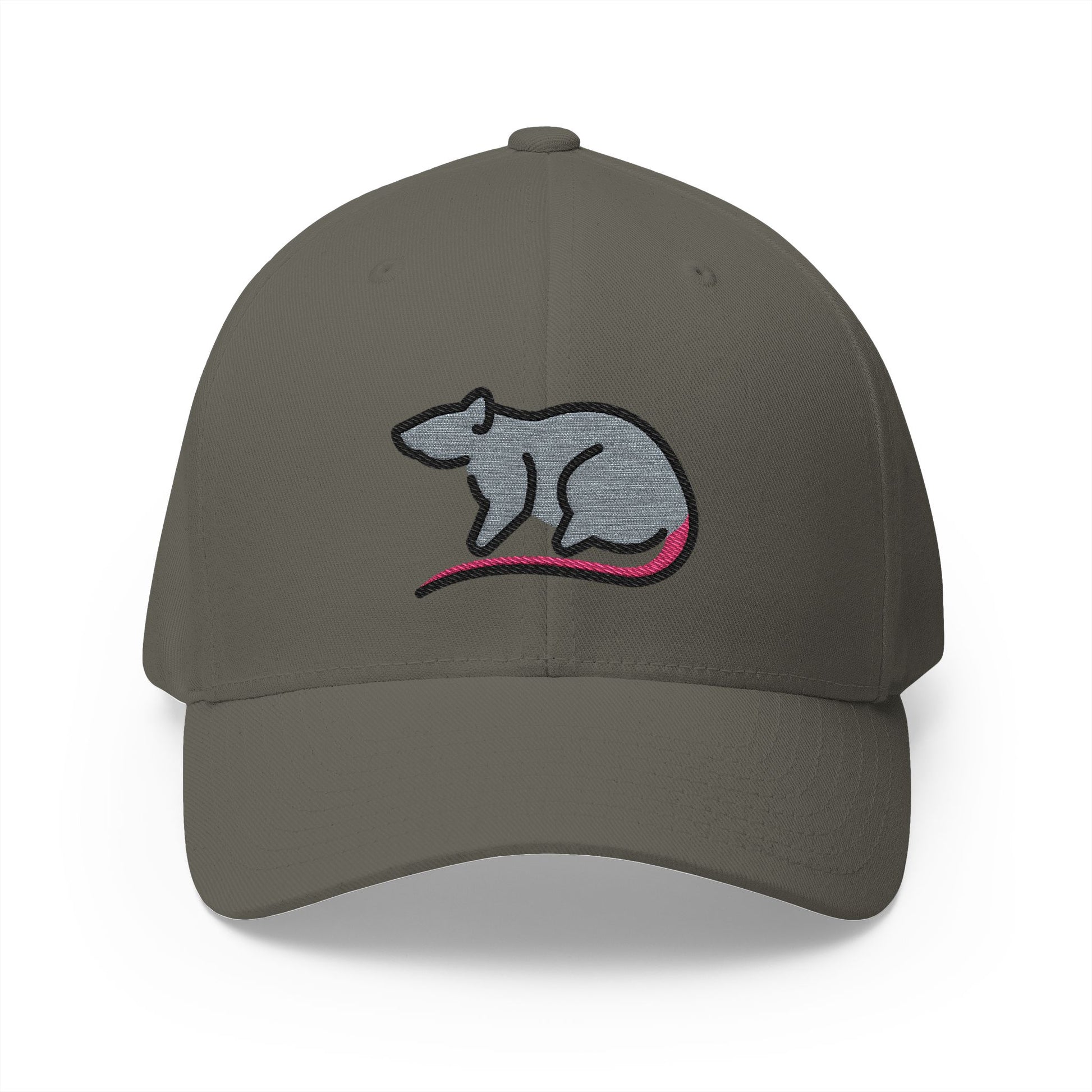 Rat Emoji Olive Cap – Premium by Capmoji