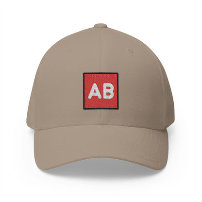 Ab Button (blood Type) Emoji Khaki Cap – Premium by Capmoji