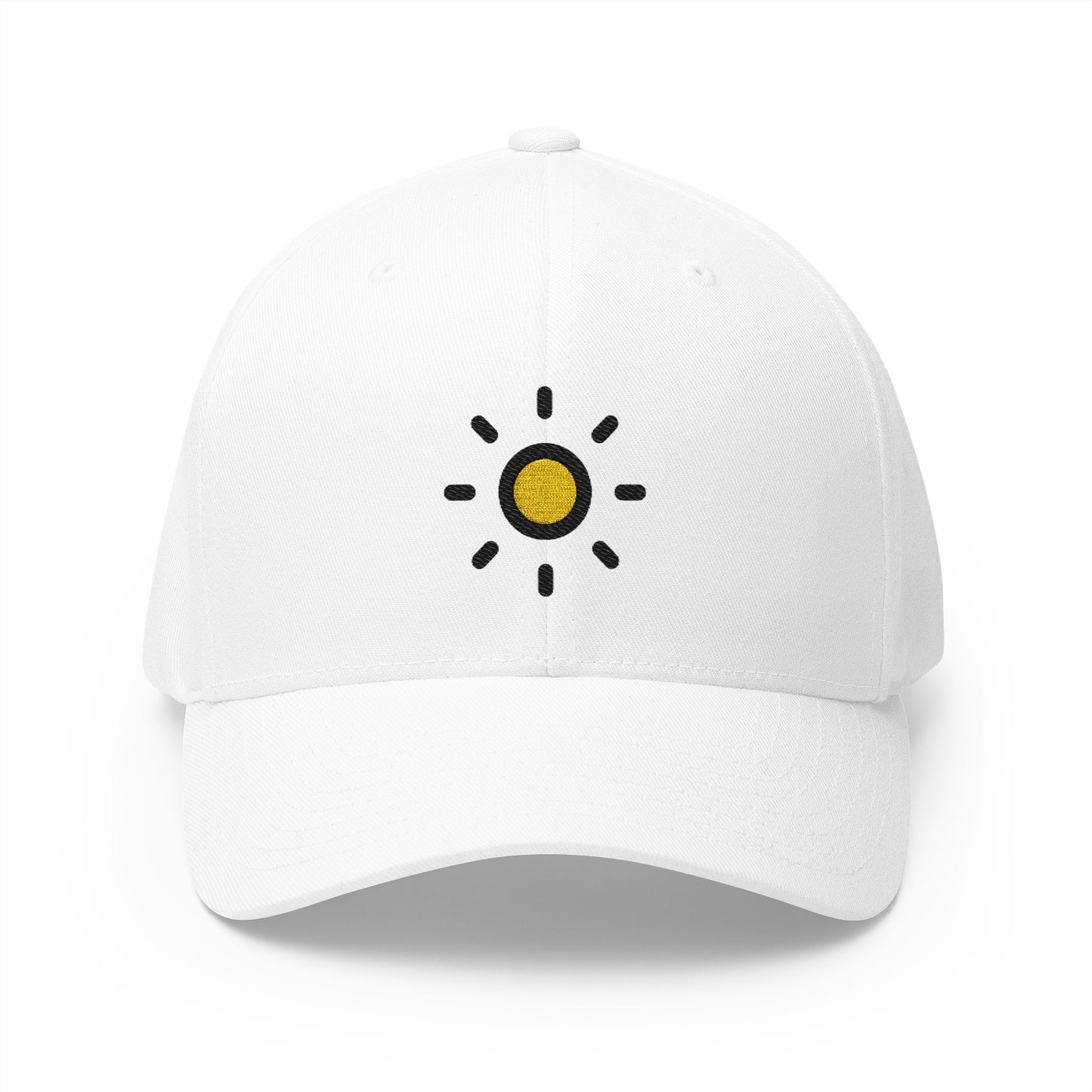 Dim Button Emoji White Cap – Premium by Capmoji