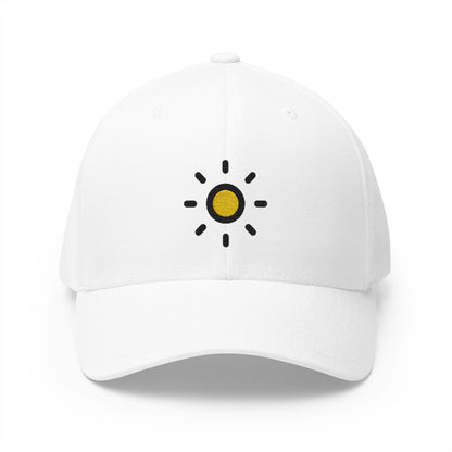 Dim Button Emoji White Cap – Premium by Capmoji