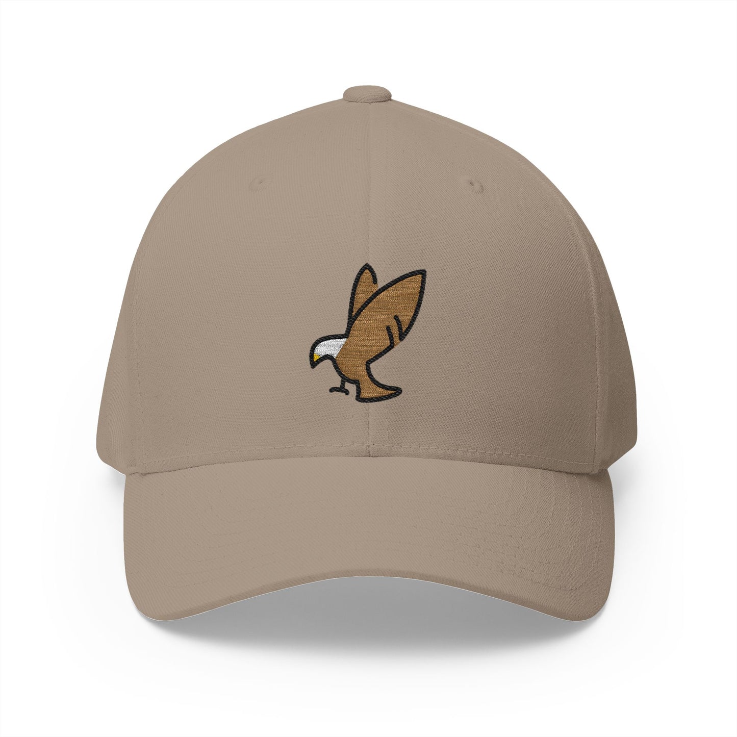 Eagle Emoji Khaki Cap – Premium by Capmoji
