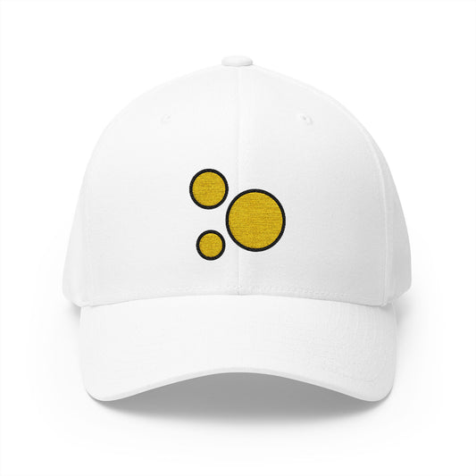 Intricate Emoji White Cap – Premium by Capmoji