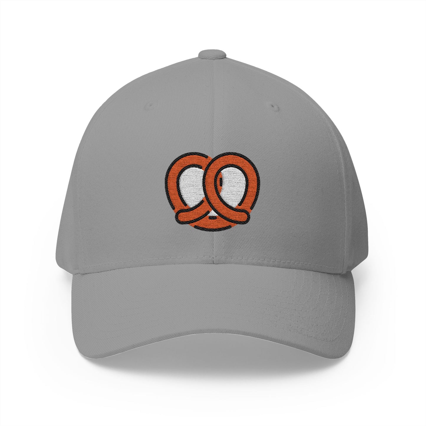 Pretzel Emoji Grey Cap – Premium by Capmoji