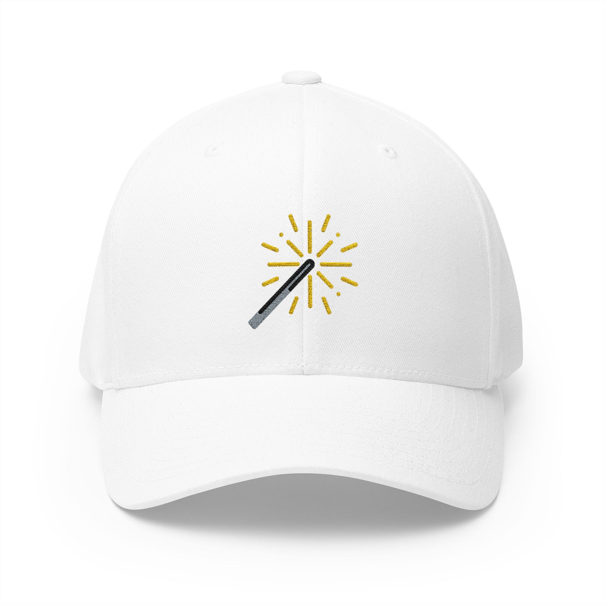 Sparkler Emoji White Cap – Premium by Capmoji