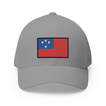 Flag: Samoa Emoji Grey Cap – Premium by Capmoji