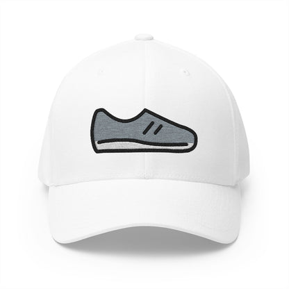 Running Shoe Emoji White Cap – Premium by Capmoji