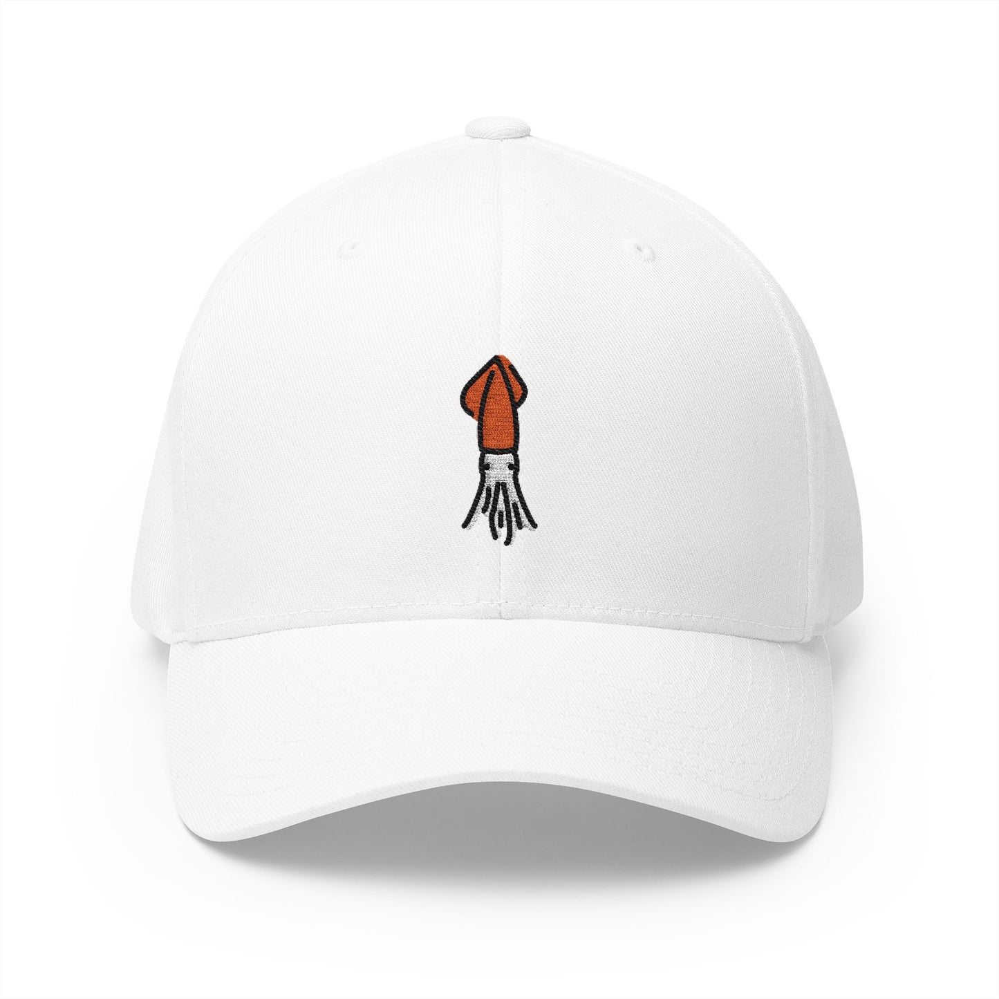 Squid Emoji White Cap – Premium by Capmoji