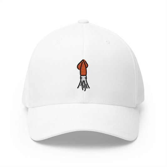 Squid Emoji White Cap – Premium by Capmoji