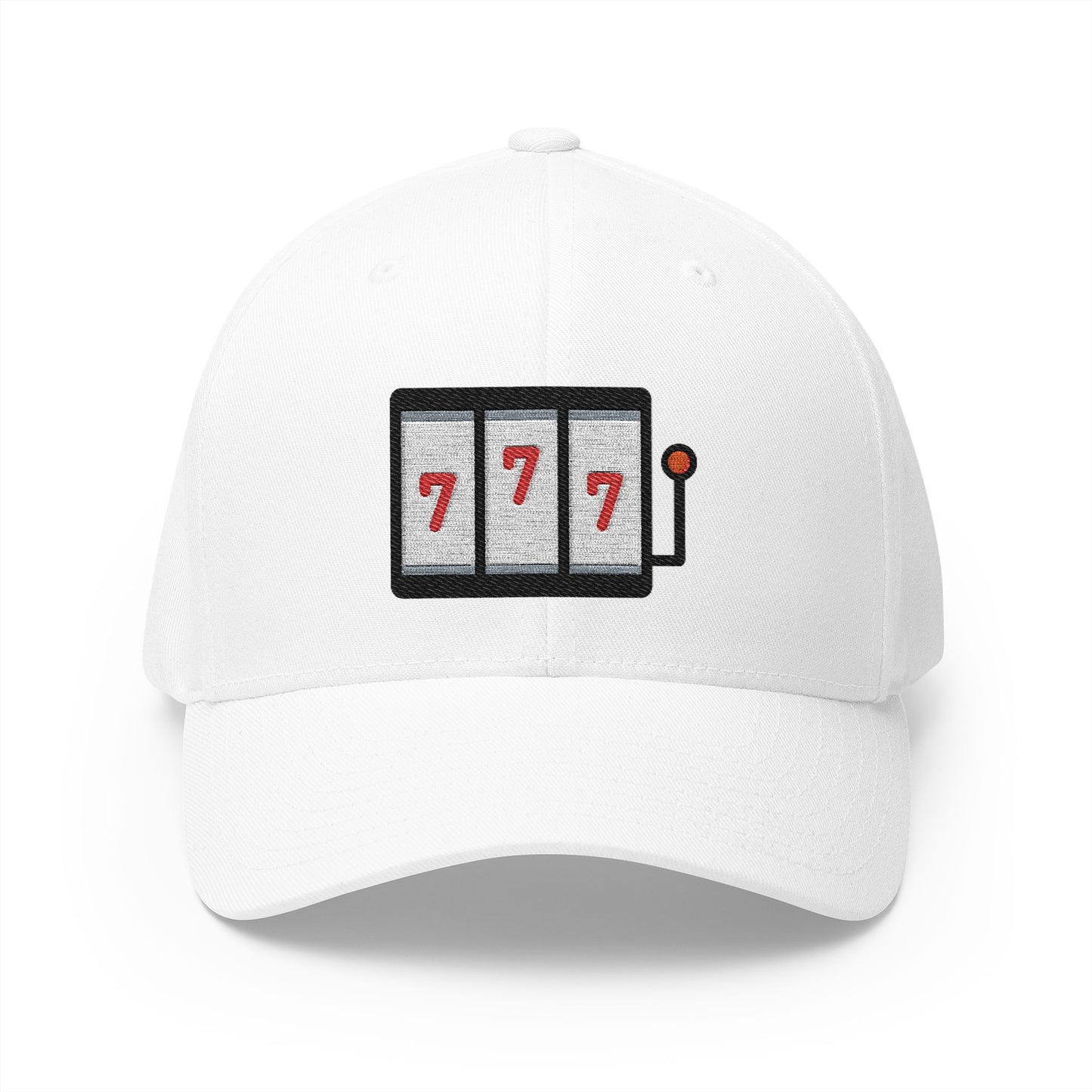 Slot Machine Emoji White Cap – Premium by Capmoji