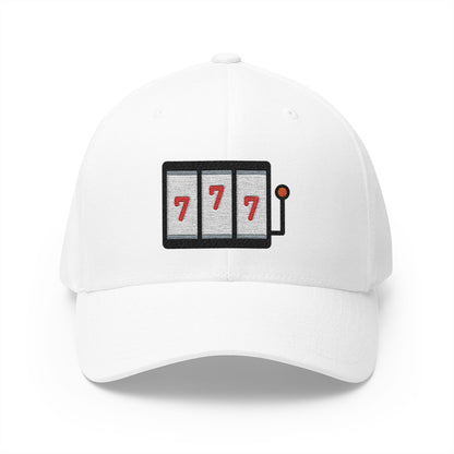 Slot Machine Emoji White Cap – Premium by Capmoji