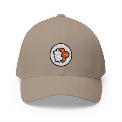 Curry Rice Emoji Khaki Cap – Premium by Capmoji