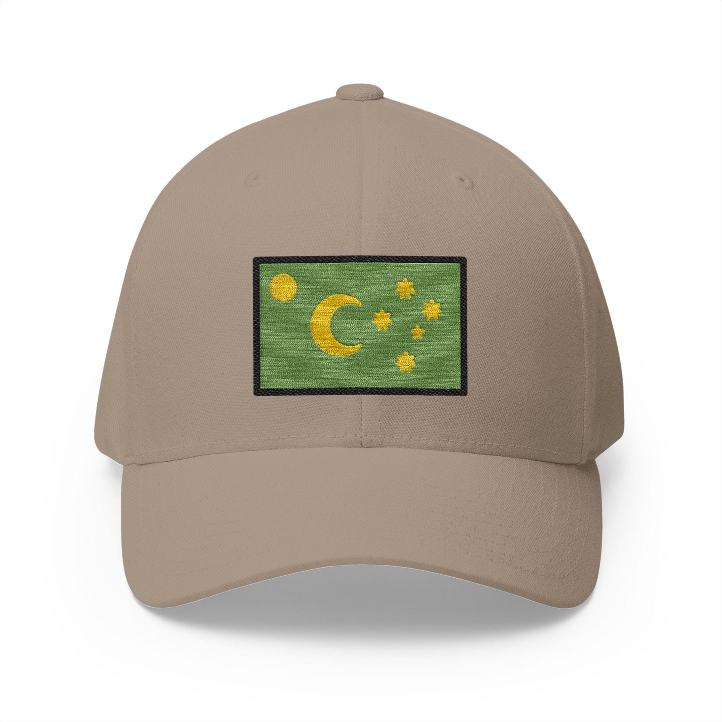 Flag: Cocos (keeling) Islands Emoji Khaki Cap – Premium by Capmoji