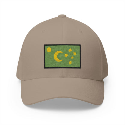 Flag: Cocos (keeling) Islands Emoji Khaki Cap – Premium by Capmoji
