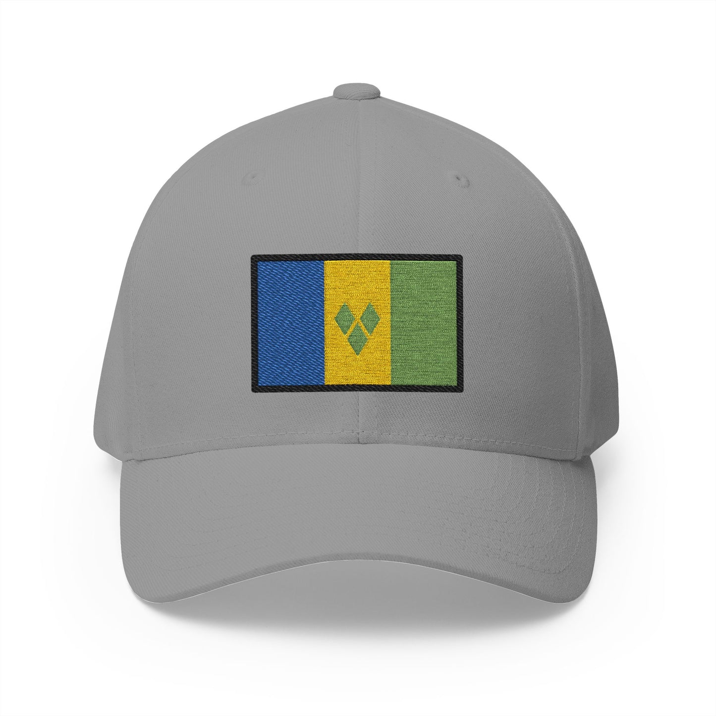 Flag: St. Vincent & Grenadines Emoji Grey Cap – Premium by Capmoji