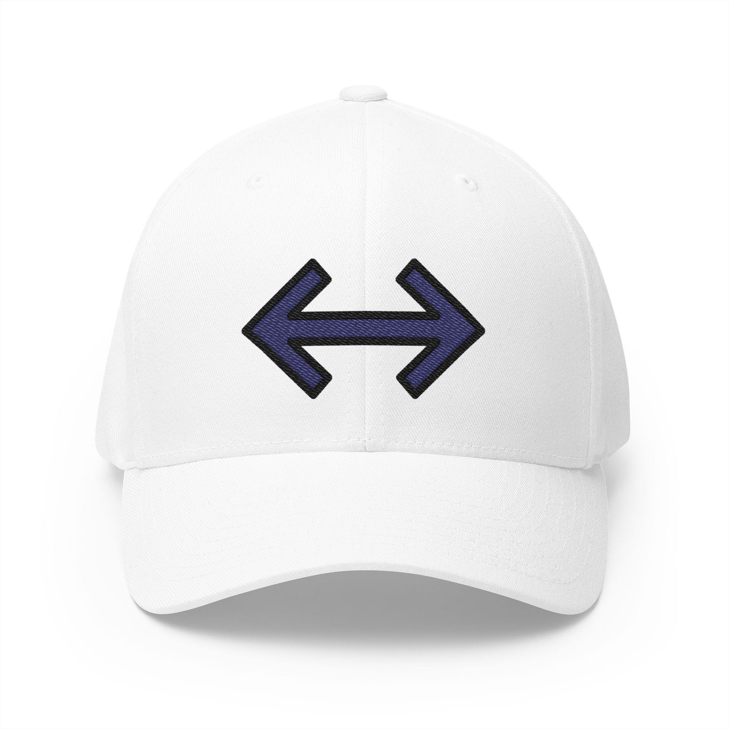 Left Right Black Arrow Emoji White Cap – Premium by Capmoji