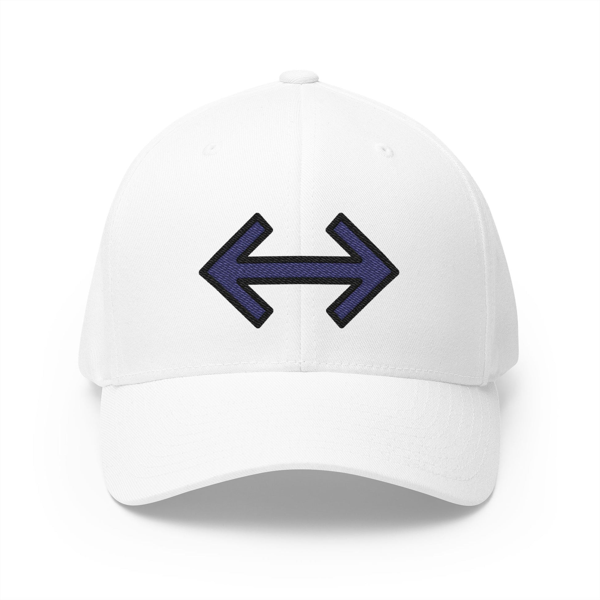 Left Right Black Arrow Emoji White Cap – Premium by Capmoji