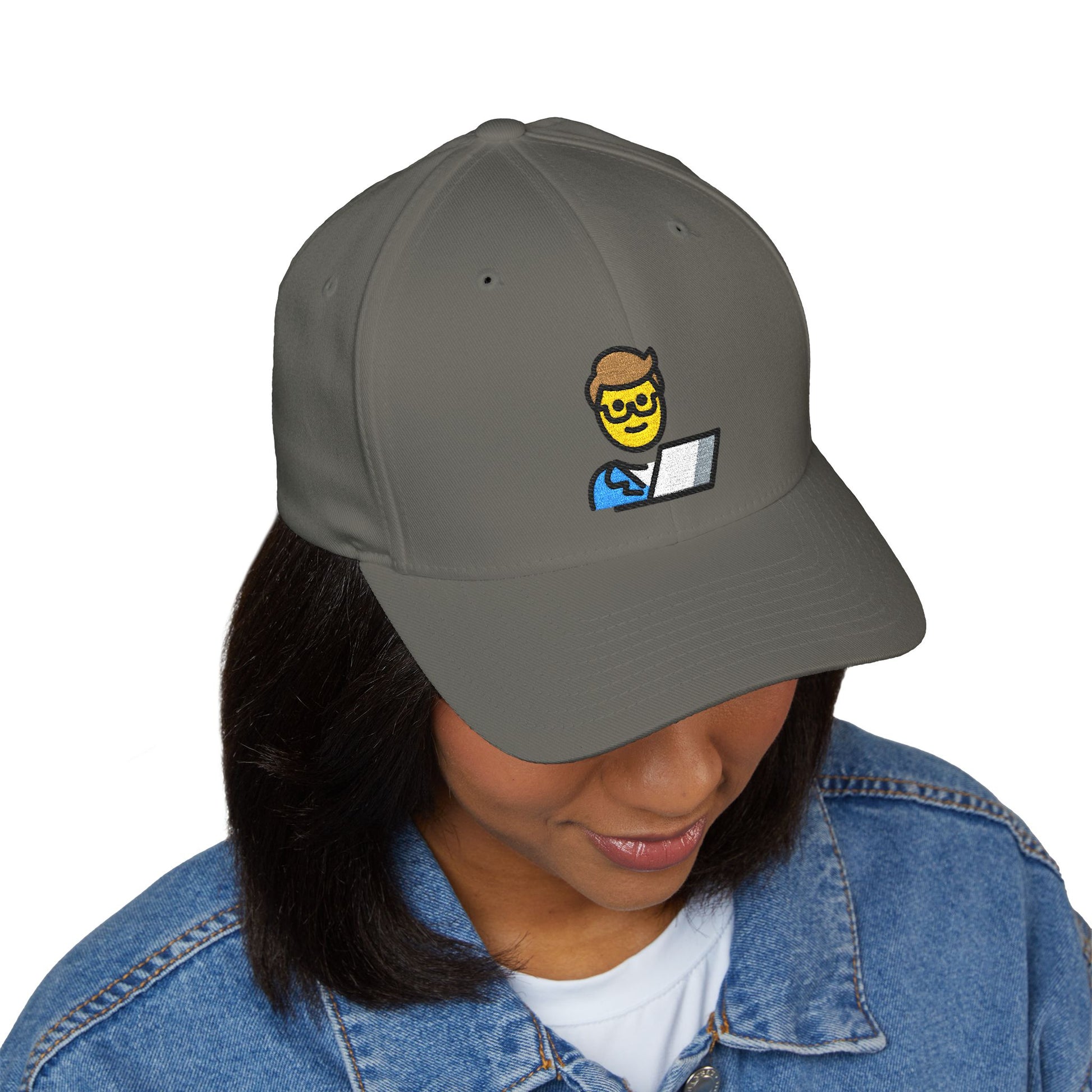 Man Technologist Emoji Cap – Premium by Capmoji