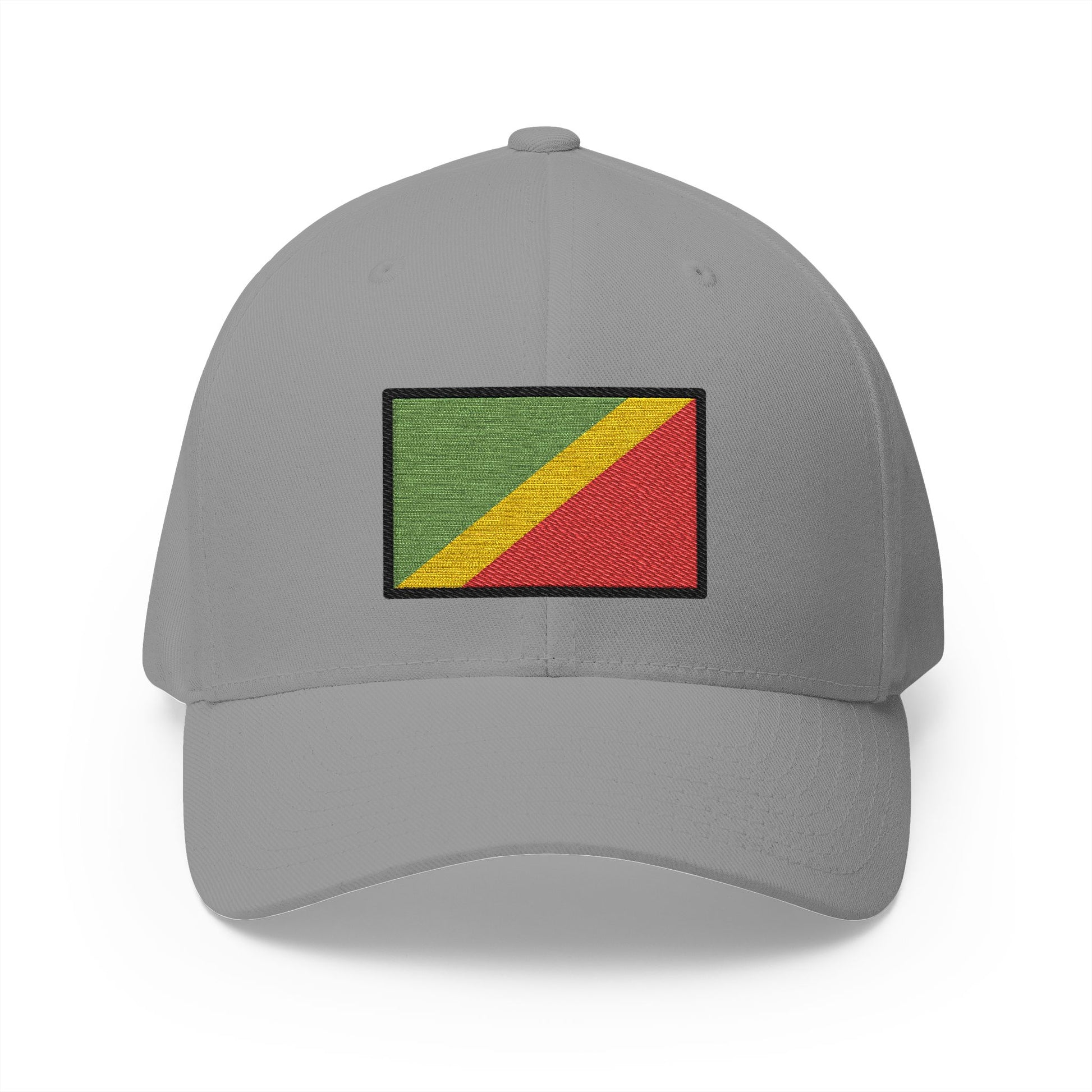 Flag: Congo - Brazzaville Emoji Grey Cap – Premium by Capmoji
