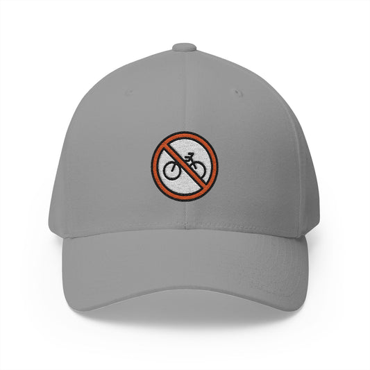 No Bicycles Emoji Grey Cap – Premium by Capmoji