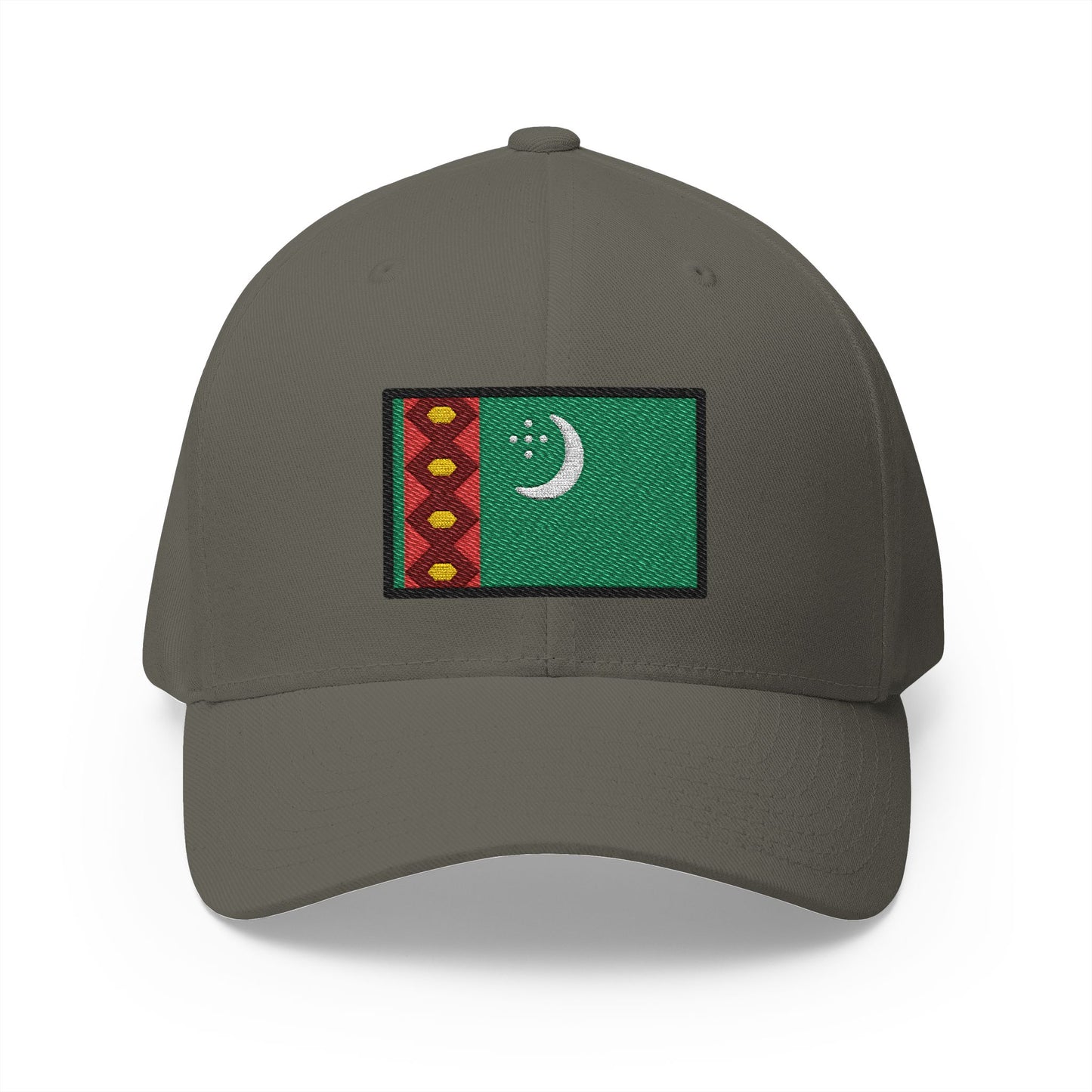 Flag: Turkmenistan Emoji Olive Cap – Premium by Capmoji