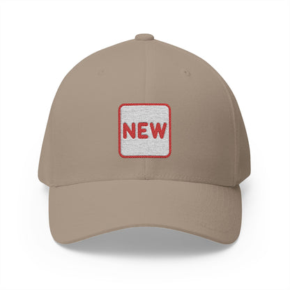 New Button Emoji Khaki Cap – Premium by Capmoji