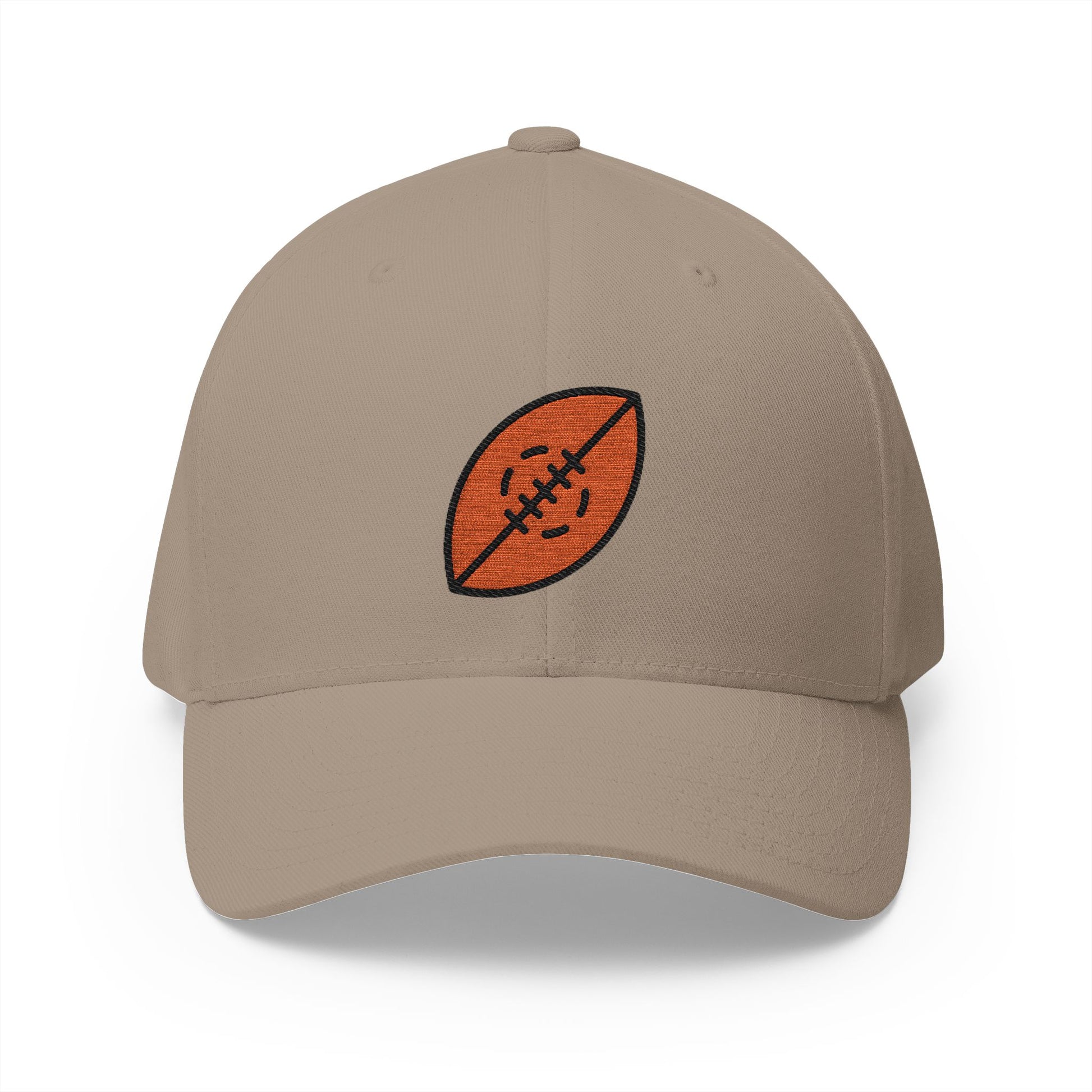 Rugby Football Emoji Khaki Cap – Premium by Capmoji