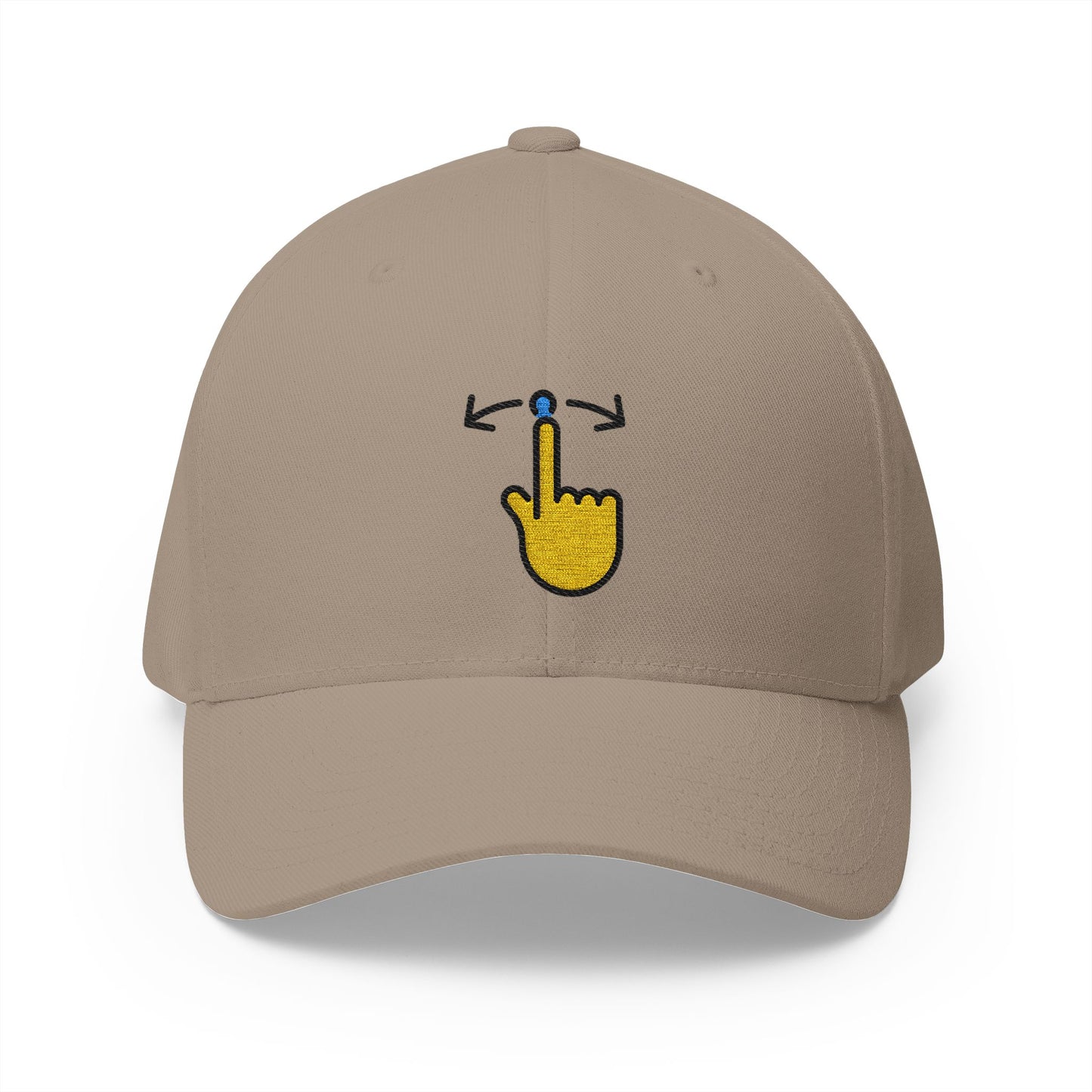Swipe Emoji Khaki Cap – Premium by Capmoji