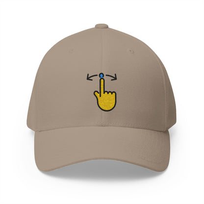 Swipe Emoji Khaki Cap – Premium by Capmoji