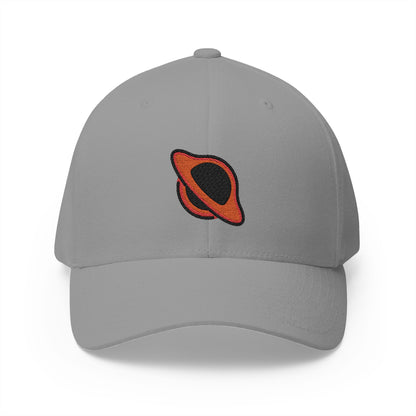 Black Hole Emoji Grey Cap – Premium by Capmoji