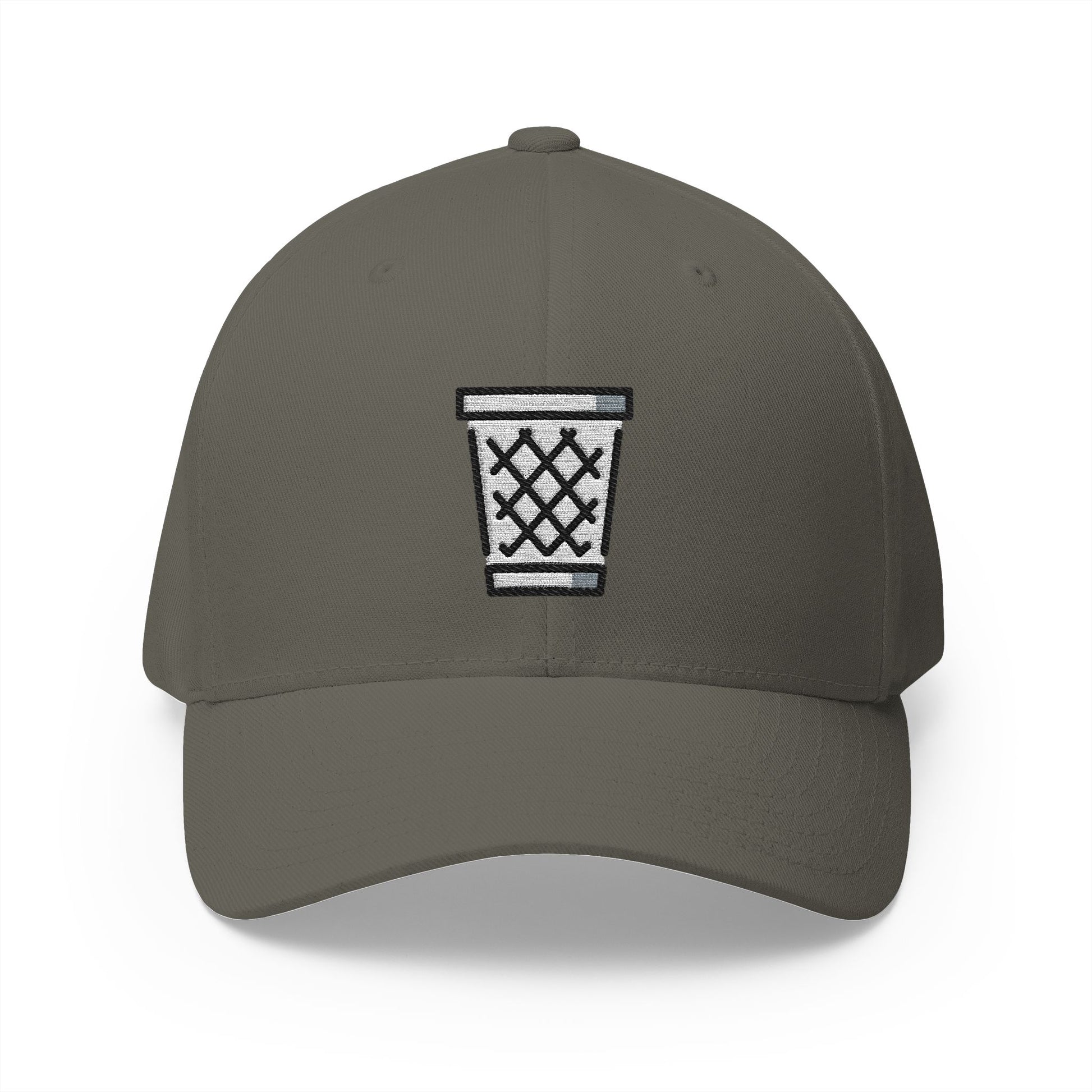 Wastebasket Emoji Olive Cap – Premium by Capmoji