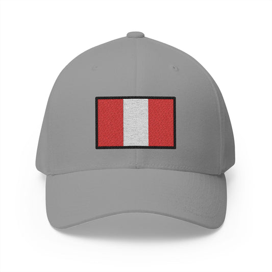 Flag: Peru Emoji Grey Cap – Premium by Capmoji