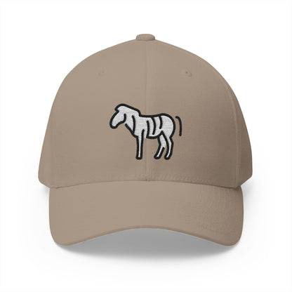 Zebra Emoji Khaki Cap – Premium by Capmoji