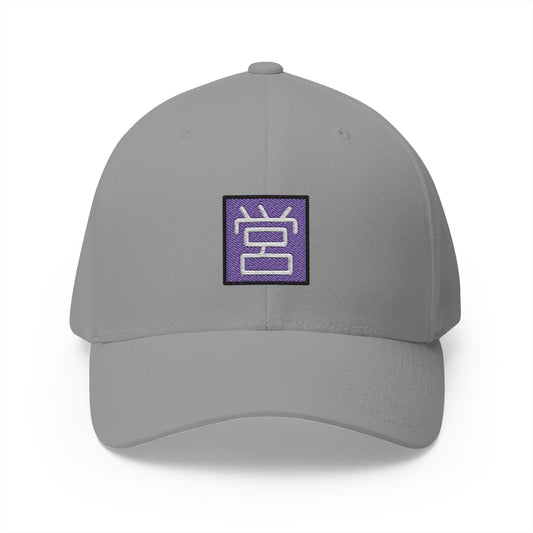 Japanese "open For Business" Button Emoji Grey Cap – Premium by Capmoji