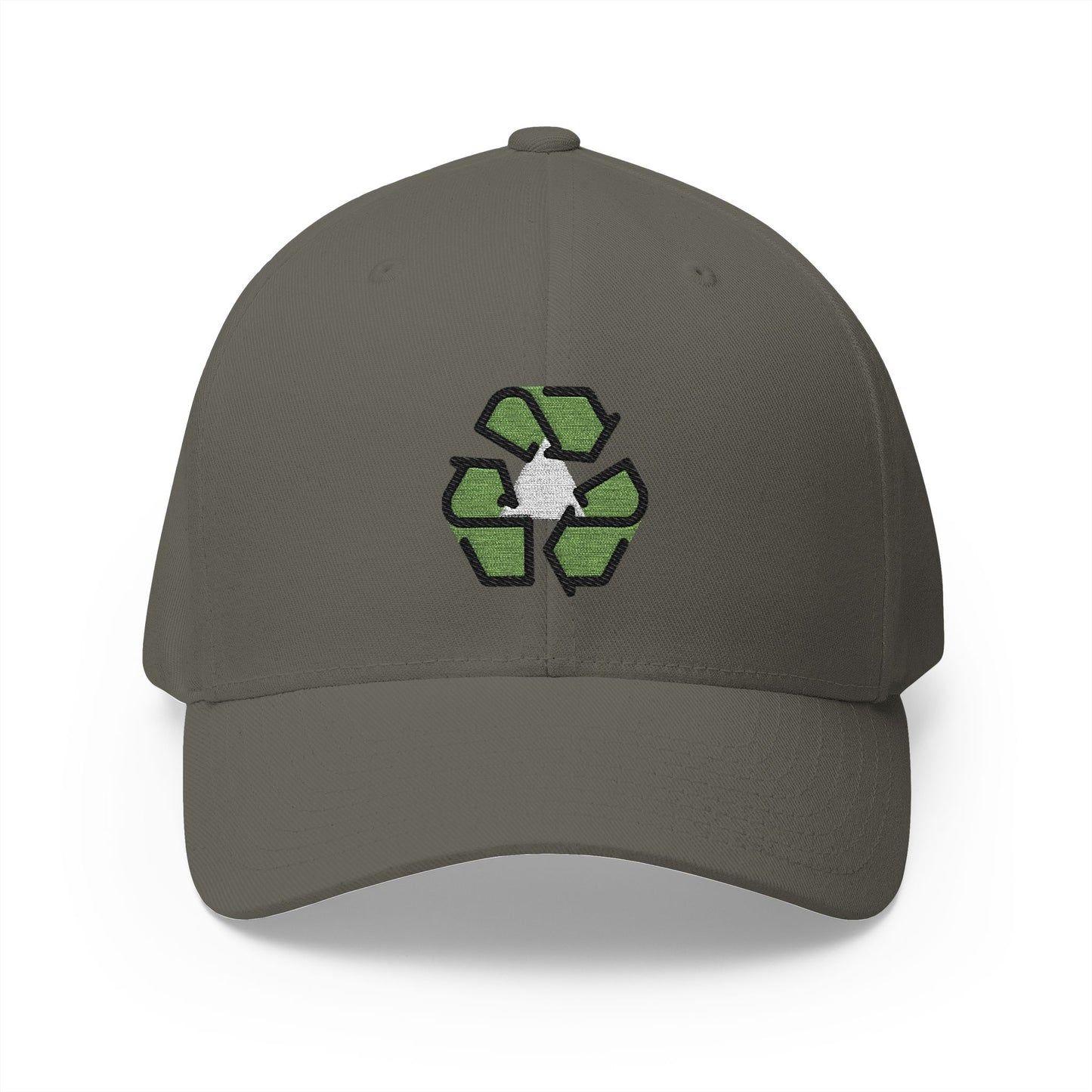 Recycling Symbol Emoji Olive Cap – Premium by Capmoji