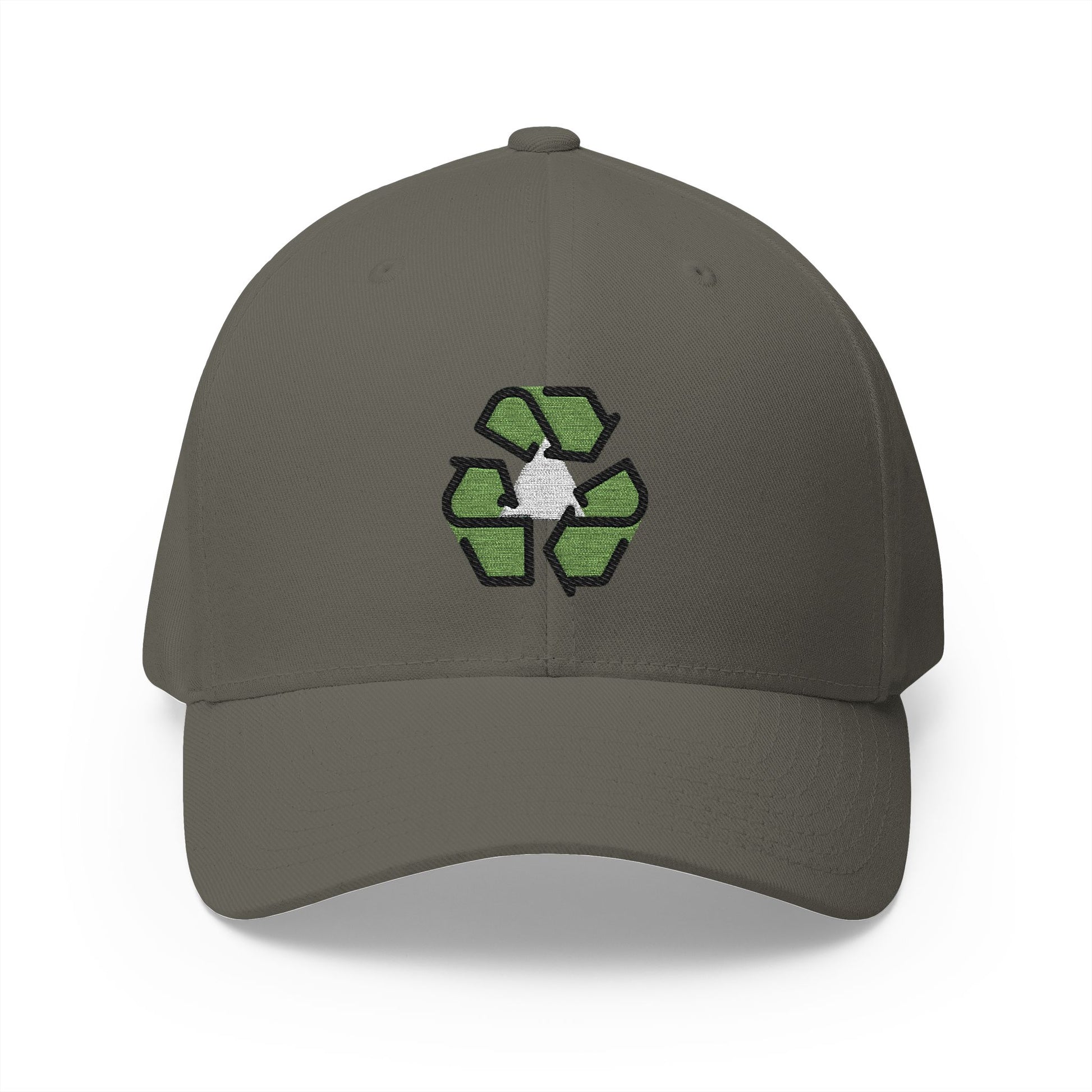 Recycling Symbol Emoji Olive Cap – Premium by Capmoji
