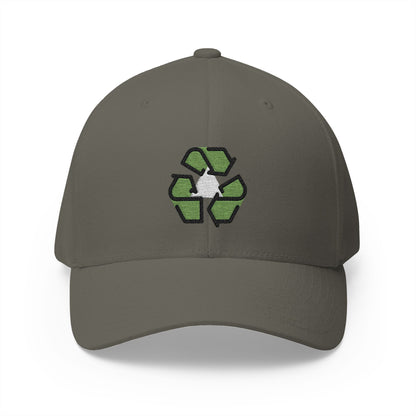 Recycling Symbol Emoji Olive Cap – Premium by Capmoji